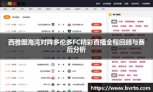 西雅图海湾对阵多伦多FC精彩直播全程回顾与赛后分析